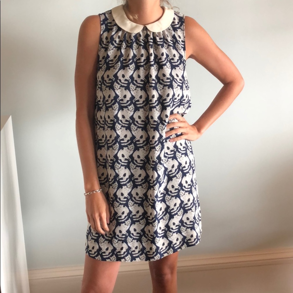 Anthropologie Chaton cat print dress